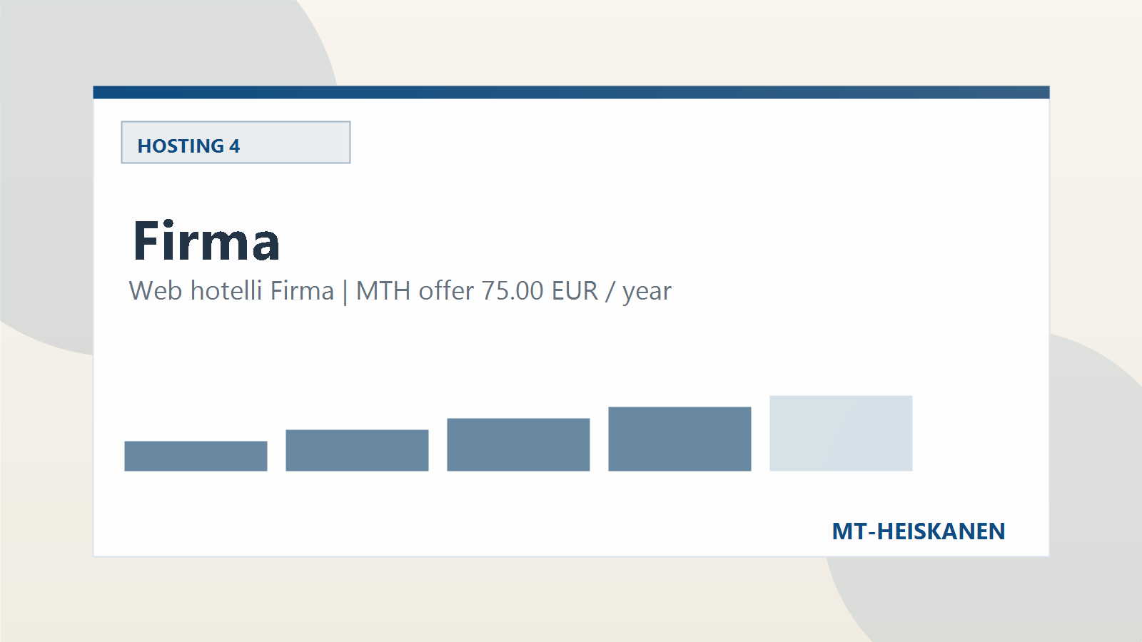 Firma web-hotelli paketti